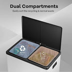 GarveeHome Step Dual Trash Can, 60L/16 Gallon Recycle Bins - Image 4