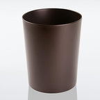 mDesign Round Metal Small 1.7 Gallon Recycle Trash Can Wastebasket, Garbage - Image 5