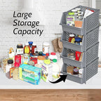 Skywin Plastic Stackable Storage Bins - Image 2