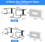 THYGIFTREE Glove Box Holder Wall Mount Dispenser, 2 Pack Metal Rack - Image 3