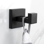 NearMoon Bath Towel Hooks -SUS304 Stainless Steel Square Clothes Robe Hooks - Image 4