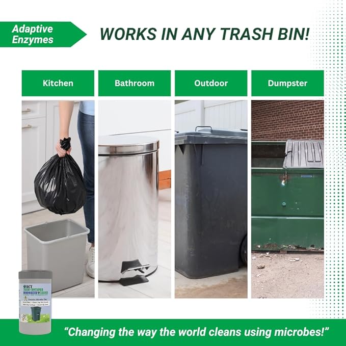 ACT Trash Deodorizer and Cleaner | Eliminates Odors Controls Garbage Sludge | - Image 4
