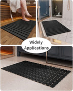 Shower-Mat Non Slip, PADOOR Heavy Duty Bathtub-Mat Curlable Quick Drain Sturdy - Image 6
