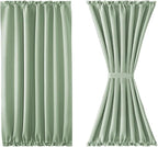 DWCN French Door Curtains – Rod Pocket Thermal Blackout Curtain - Image 7