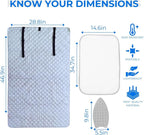 Premium XL Ironing Mat 47x29 Thick Quilted Heat Resistant Pressing Pad Portable - Image 3