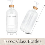 Emerson Glass Soap Dispenser Set - 16 Oz - Image 2