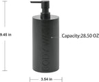 Matte Black Body Wash Dispenser Luxurious Refillable Pump Bottle - Image 4