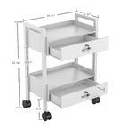 Paddie Salon Trolley Cart, Salon Tray Wooden Mobile Utility Cabinet - Image 7