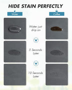 AMOAMI-Coffee Mat Hide Stain Rubber Backed Absorbent Dish Drying Mat - Image 2