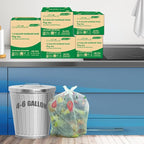 4-6 Gallon Flap Tie Compostable Trash Bags, Compost Bags Kitchen Trash Bags - Image 6