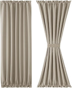DWCN French Door Curtains – Rod Pocket Thermal Blackout Curtain - Image 7