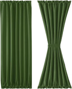 DWCN French Door Curtains – Rod Pocket Thermal Blackout Curtain - Image 7