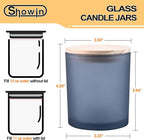 14 OZ Thick Candle Jars for Making Candles 12 Pcs, 3 Wick Empty Jars - Image 5