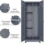 Broom Closet Storage Cabinet, Steel Locking Cabinet - Image 5