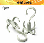 2Pcs Rotating Belt Hanger 360 Degrees Rotatable Organizer - Image 4