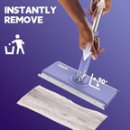 Sweeper Mop, Touch-Free Attach & Remove Cloth Instantly, Compatible - Image 3