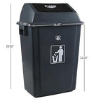 4 Packs 18 Gallon Large Commercial Trash Can, Kitchen Waste Bin - Image 2