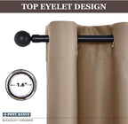 PONY DANCE Blackout Curtains Mocha - Image 3