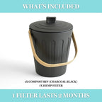 Martha Stewart Indoor Compost Bin | Countertop Composting Bucket - Image 4