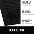 GORILLA GRIP Front Door Mat, Indoor Outdoor Ultra Absorbent HydroAbsorb Doormat - Image 2
