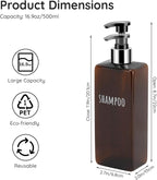 Segbeauty Shampoo and Conditioner Dispenser, 3 Packs 16.9oz Refillable Bathroom - Image 6
