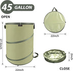 YUDI & GARDEN 45 Gallon Collapsible Garden Bag｜Collapsible Trash Can｜Camping - Image 3