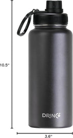 DRINCO Stainless Steel Water Bottle Spout Lid Vacuum Insulated Double Wall - Image 7