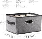 PRANDOM Fodable Storage Bins for Closet Decorative Fabric Storage Baskets Cubes - Image 5