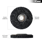 4" x5/8'' Stripping Discs Rust Remover Wheel Remove Paint and Oxidation Poly - Image 2