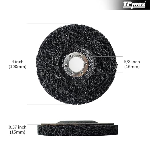 4" x5/8'' Stripping Discs Rust Remover Wheel Remove Paint and Oxidation Poly - Image 2