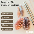 Haakaa Silicone Cleaning Brush Kit – Household Cleaning Brushes - Image 2