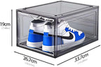 Upgraded Shoe Storage Organizer 6 Pack Clear Plastic Stackable Shoe Box - Image 2