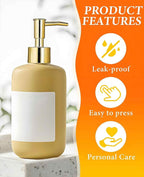 6 Pack Gold Soap Dispenser Pump, Top Replacement - Image 6