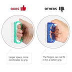 Handle Grip Nail Brush, Hand Fingernail Brush Cleaner Scrubbing Kit Pedicure - Image 3