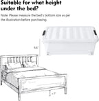 20 Quart Under Bed Shoe Storage Container Bin - Image 4