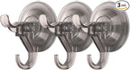 Antimbee 3 Pack Suction Cup Hooks, Removable Small Hooks by Antimbee