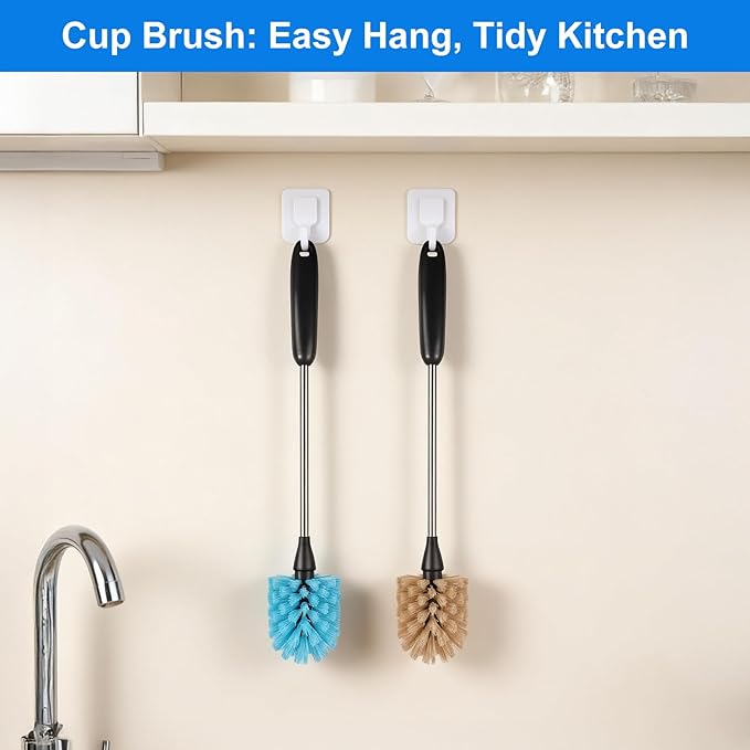 Water Bottle Brush, 15-inch Long, Bottle Brush Cleaner, Bottle Scrubber - Image 7