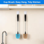 Bottle Brush, 15-inch Stainless Steel Long Handle Cleaning Brush, Kitchen - Image 7