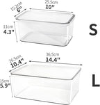 Clear Storage Bins With Lids, 5 Packs Food Storage Organizer, Cabinet Storage - Image 6