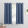 PONY DANCE Black Out Curtains for Bedroom 54 inch Length 2 Panels Set, Thermal by PONYDANCE