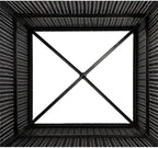 Safavieh Outdoor Collection Serapis Black Wicker Trash Bin - Image 3