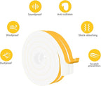 Weather Stripping Door Seal Strip, Strong Adhesive Doors and Windows Insulation - Image 2