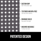 GORILLA GRIP Patented Square Shower Stall Mat, Small Bathtub Floor Mats - Image 2