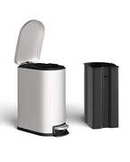 Garvee 13 Gal and 2.6 Gal Metal Trash Can Combo Set, Rustproof Garbage Can - Image 7