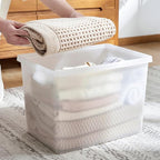 27 Quart Stackable Plastic Storage Bins - Image 5