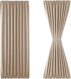 DWCN French Door Curtains – Rod Pocket Thermal Blackout Curtain - Image 7