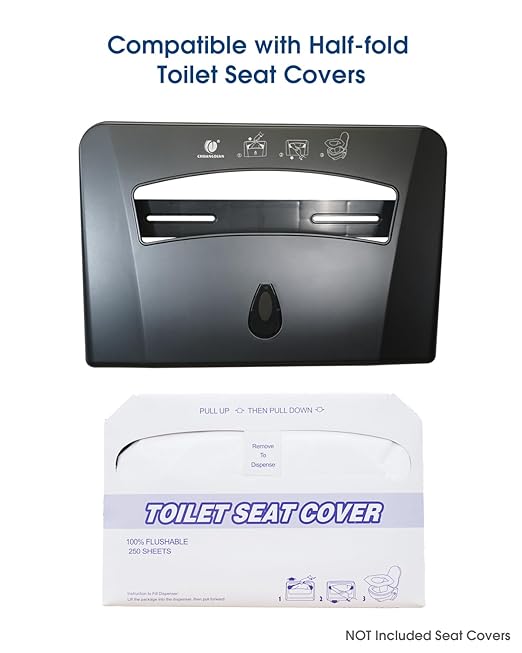 Toilet Seat Cover Dispenser, Wall Mounted Toilet Seat Cover Disposable Paper - Image 6