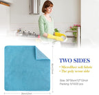 SINLAND 5 Color Assorted Microfiber Dish Cloth Towels Best Kitchen Cloths - Image 2