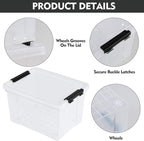 4-Pack Plastic Storage Bins - Image 3