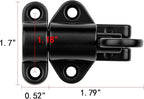 2 Packs Self-Closing Latches，Black Spring Door Lock，Resilient Bolt Latch - Image 2